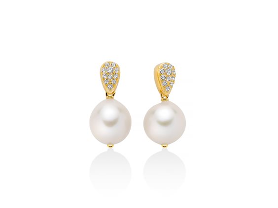 Orecchini Miluna Donna Giochi di perle in Argento Perla PER2739G - PER2739G